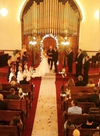 Beautiful Amanda and her November 1st wedding ceremony at The Olde North Chapel, Richmond, Indiana