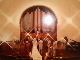 Wedding at The Olde North Chapel in the 1980's